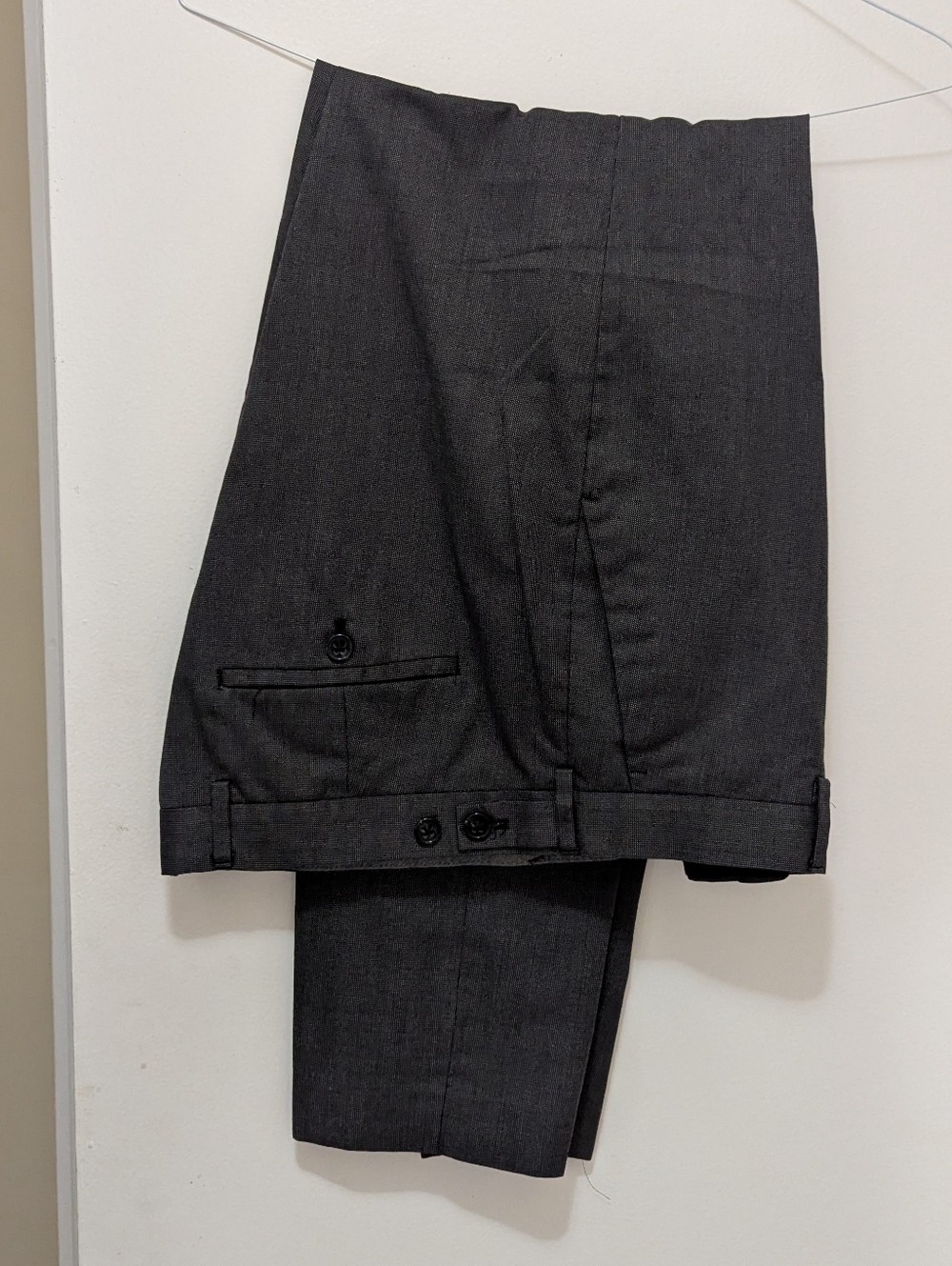 Express Men's Dark Gray Dress Trousers
